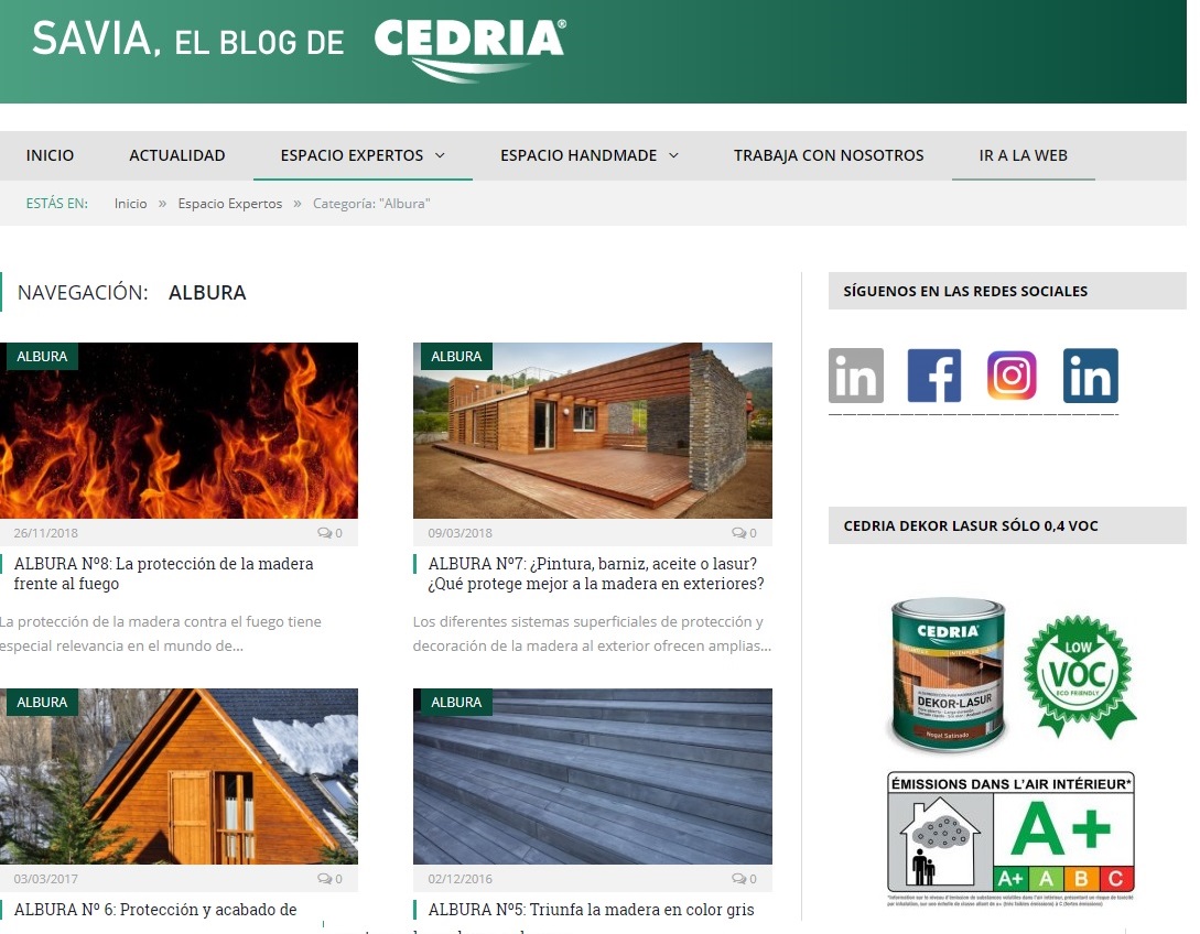 SAVIA, EL BLOG DE CEDRIA
